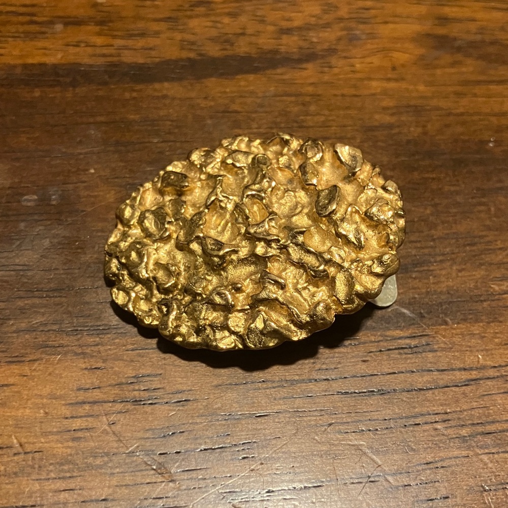 Gold Nugget Textured Accent Piece